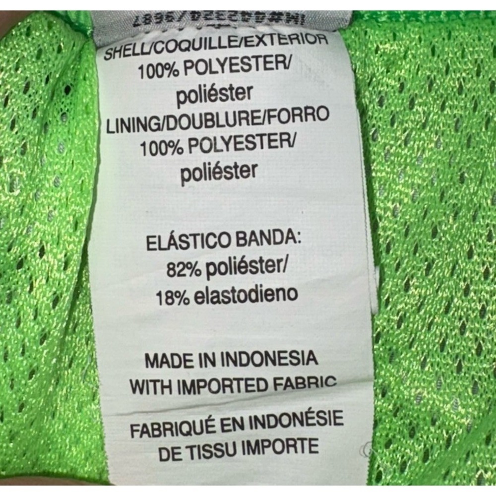 VTG Nike Volley Swim Trunks Men's Large Shorts Striped Purple Green NESS685 - Picture 8 of 14